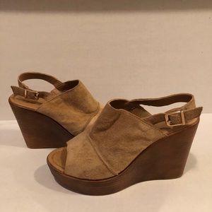 Mila Pailin Brown Suede Wedge